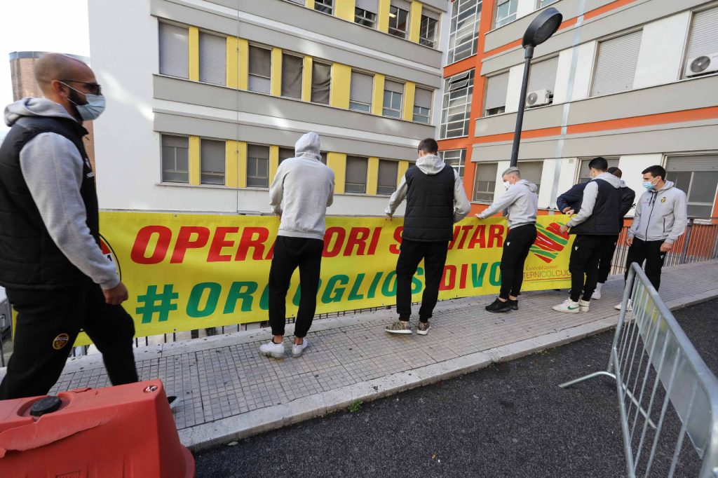 L’area COVID vicina alla Ternana-Video