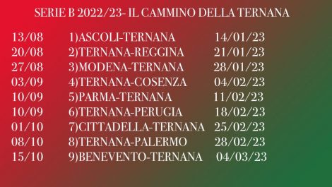 Finalmente! Svelato Il Calendario Di Serie B « Ternana Time