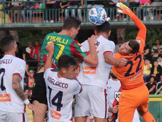 Andrea Favilli, foto A. Mirimao, l'ultimo rossoverde ad aver realizzato un gol al Cosenza al Liberati