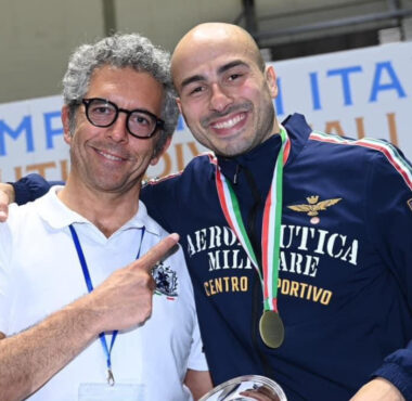 Alessio Foconi e il maestro Filippo Romagnoli