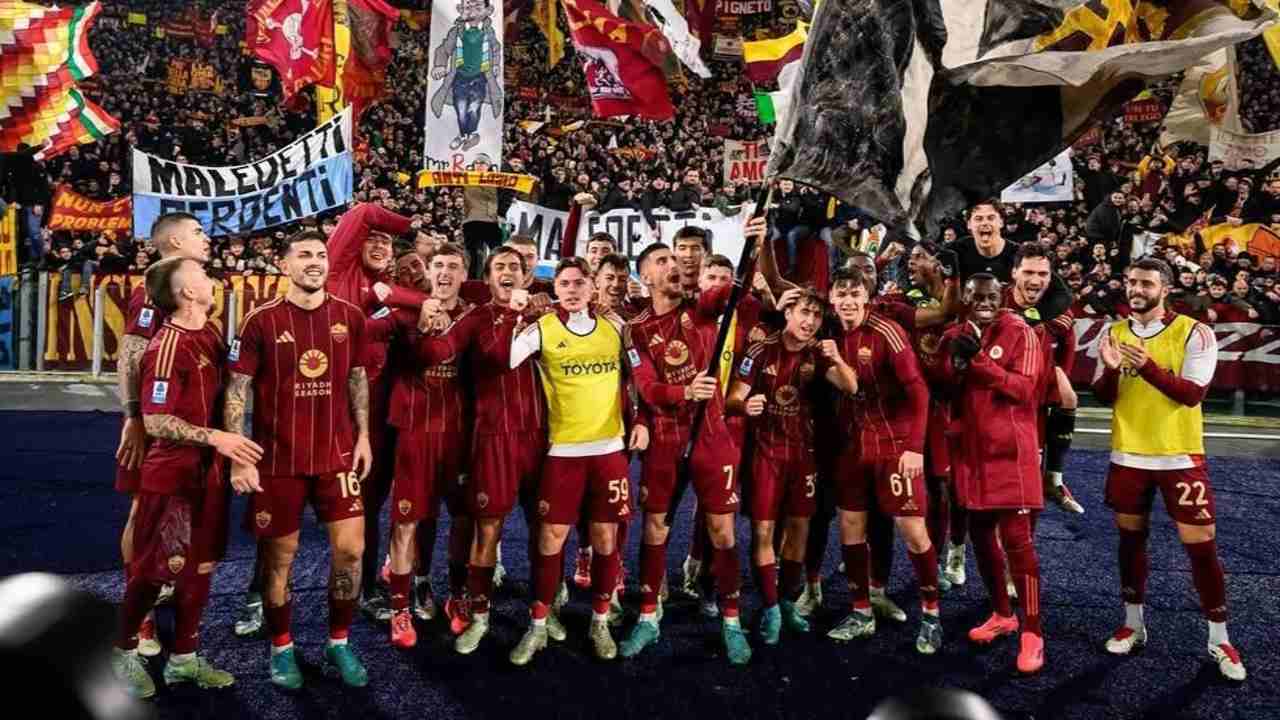 La Roma festeggia una recente vittoria - Foto Instagram - Ternanatime.com