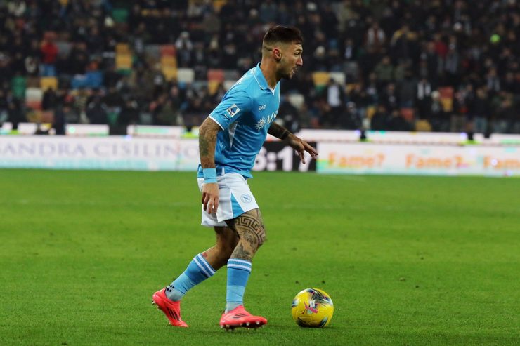 Mattia Politano in campo con la maglia del Napoli - Foto Lapresse - Ternanatime.com