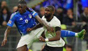 Un contrasto tra Rudiger e Moise Kean