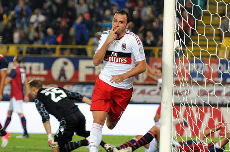 Giampaolo Pazzini con la maglia del Milan - Foto Lapresse - Ternanatime.com