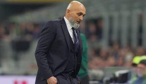Luciano Spalletti rabbuiato