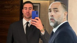 Dusan Vlahovic e Igor Tudor - Foto Lapresse - Ternanatime.com